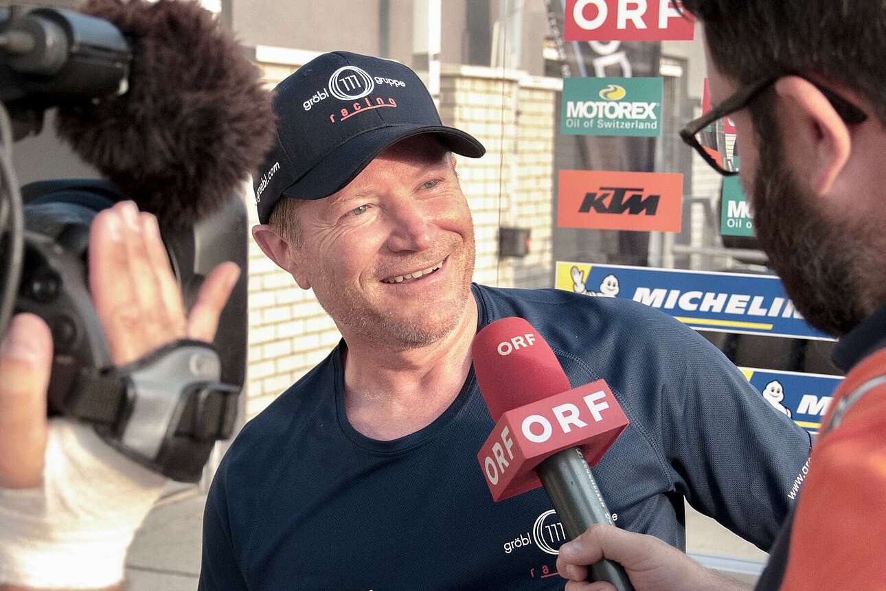 Werner Gröbl bei einem ORF Interview