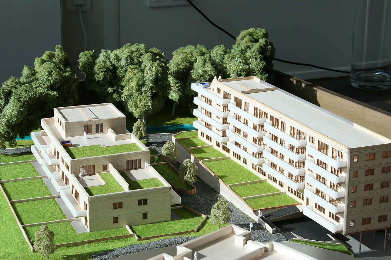 Modell des Wohnpark Graz-Gösting